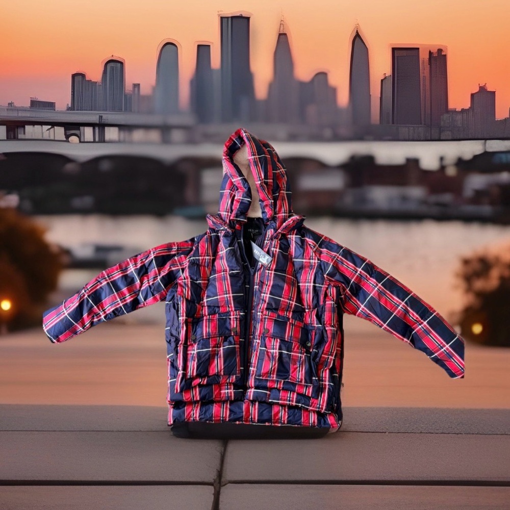 Orolay Women's Size S Thickened Plaid Print Multi Pockets Hooded Down Jacket.New - Picture 7 of 17